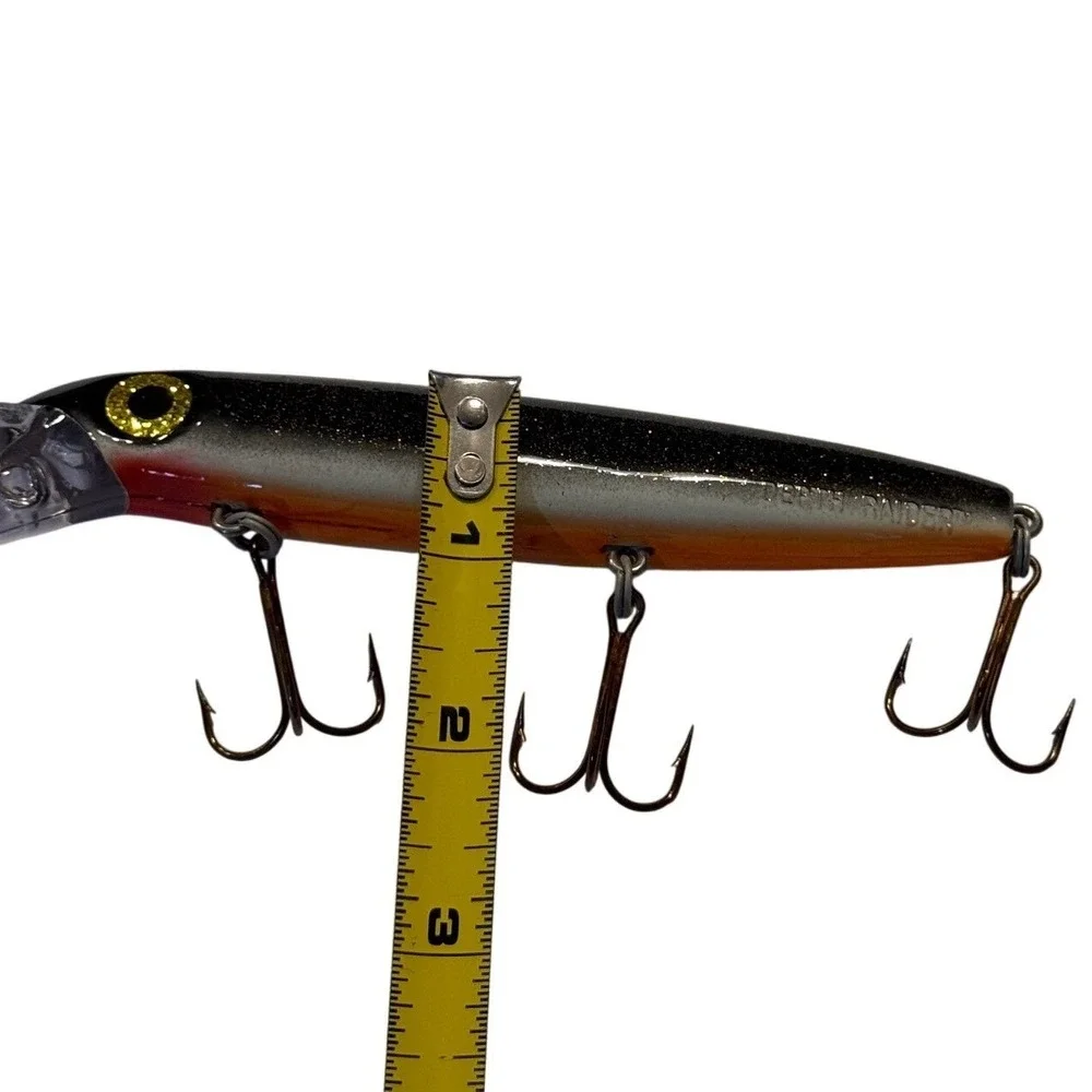 Joe Bucher Outdoors Depth Raider Crankbait Fishing Lure Black Orange Silver 6in